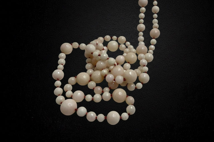 Collier Collier - Perles facettées en quartz rose 58 Facettes