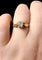 Bague 54 Bague vintage - Or jaune et diamant naturel coussin, années 1930 58 Facettes