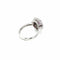 Bague 55 Bague cluster en or blanc 18k rubis diamants 58 Facettes