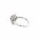 Bague 55 Bague cluster en or blanc 18k rubis diamants 58 Facettes