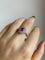 Bague 55 Bague cluster en or blanc 18k rubis diamants 58 Facettes