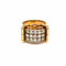 Bague 52 Art déco - Bague en or jaune 18 k diamants 58 Facettes