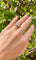 Bague 53 Solitaire - Bague en or jaune et blanc 18 k diamant coussin 58 Facettes