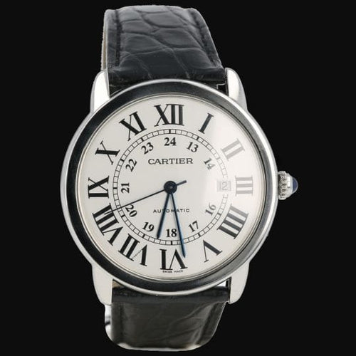 Cartier Ronde Solo - Montre en acier 58 Facettes MT47481