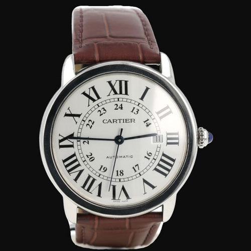 Cartier Ronde Solo - Montre en acier 58 Facettes MT47483