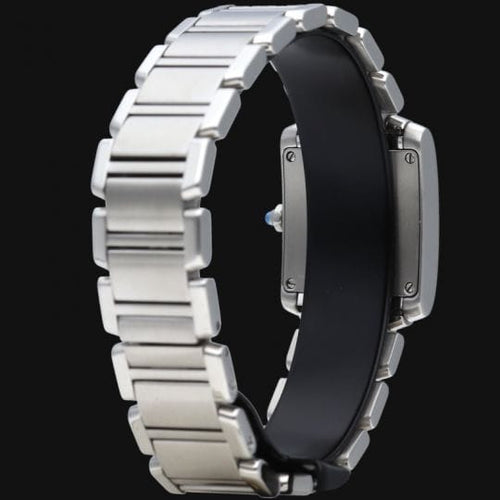 Cartier Tank Française - Montre en acier et diamants 58 Facettes MT47804