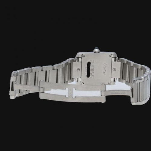 Cartier Tank Française - Montre en acier et diamants 58 Facettes MT47804