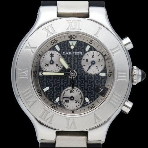 Cartier Must 21 Chronoscaph - Montre en acier 58 Facettes MT47830