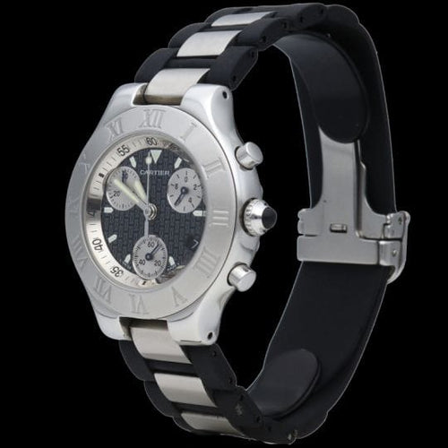 Cartier Must 21 Chronoscaph - Montre en acier 58 Facettes MT47830