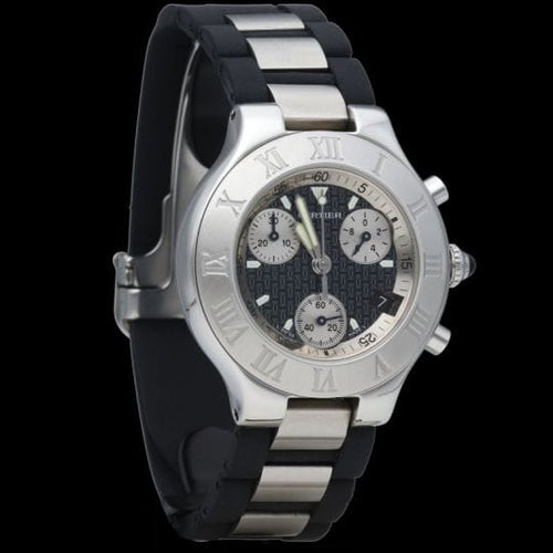 Cartier Must 21 Chronoscaph - Montre en acier 58 Facettes MT47830