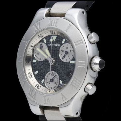 Cartier Must 21 Chronoscaph - Montre en acier 58 Facettes MT47830