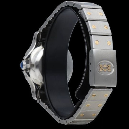 Cartier Santos Ronde Octagon - Montre en or jaune et acier 58 Facettes MT47840