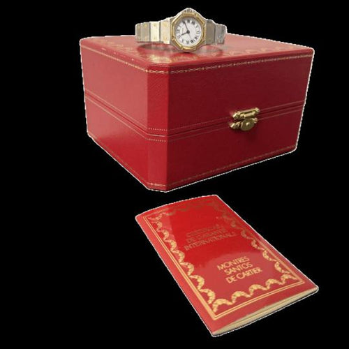 Cartier Santos Ronde Octagon - Montre en or jaune et acier 58 Facettes MT47840
