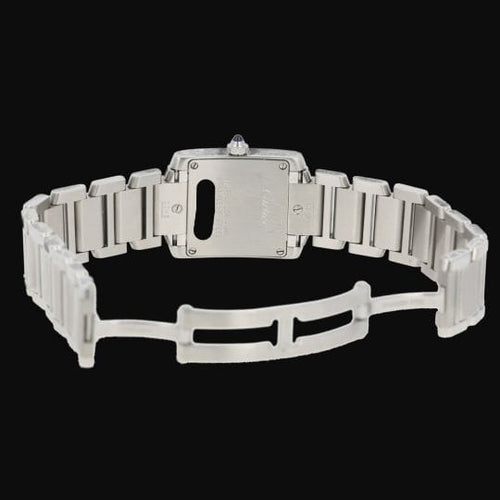 Cartier Tank Française - Montre en acier et diamants 58 Facettes MT47847
