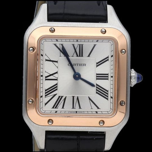 Cartier Santos-Dumont - Montre en acier et or rose 58 Facettes MT47860