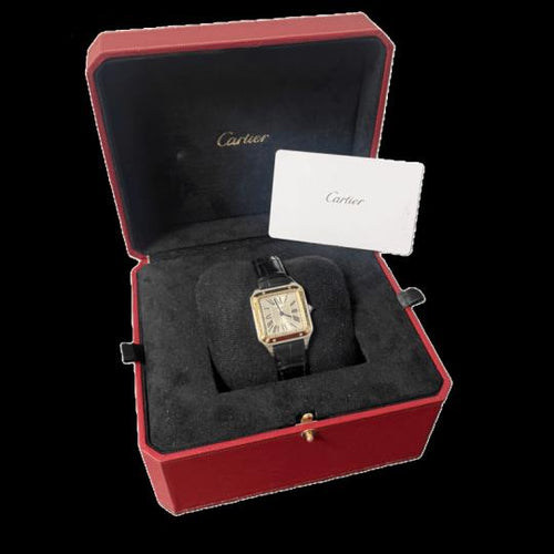 Cartier Santos-Dumont - Montre en acier et or rose 58 Facettes MT47860