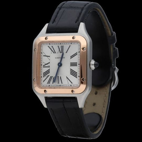 Cartier Santos-Dumont - Montre en acier et or rose 58 Facettes MT47860