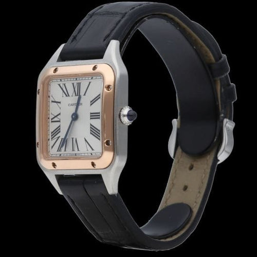 Cartier Santos-Dumont - Montre en acier et or rose 58 Facettes MT47860