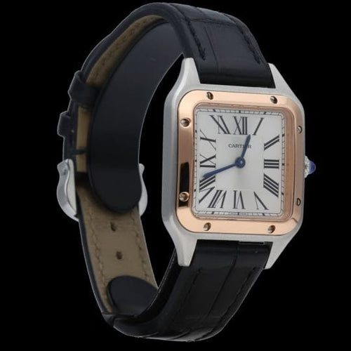Cartier Santos-Dumont - Montre en acier et or rose 58 Facettes MT47860