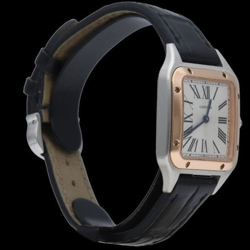 Cartier Santos-Dumont - Montre en acier et or rose 58 Facettes MT47860