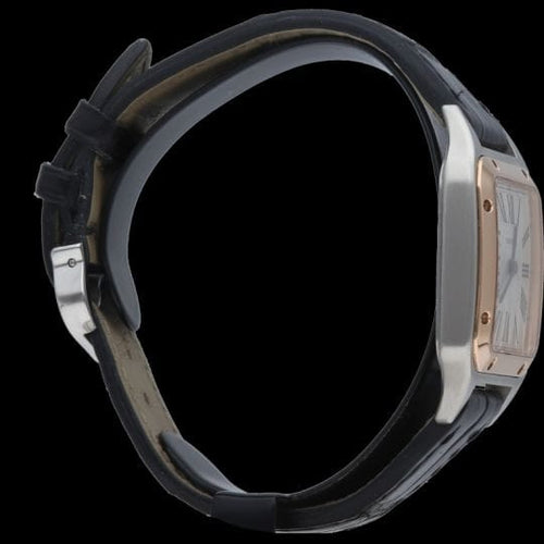 Cartier Santos-Dumont - Montre en acier et or rose 58 Facettes MT47860