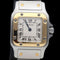 Cartier Santos - Montre dame en or jaune 18 ct et acier 58 Facettes MT47905