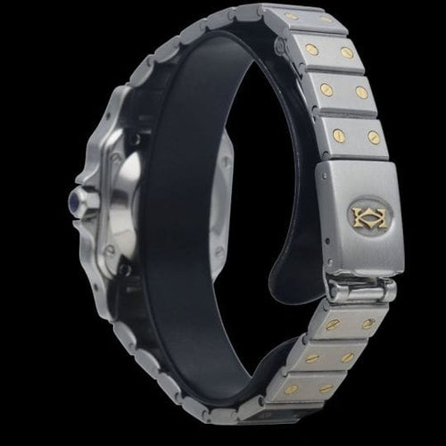 Cartier Santos - Montre dame en or jaune 18 ct et acier 58 Facettes MT47905