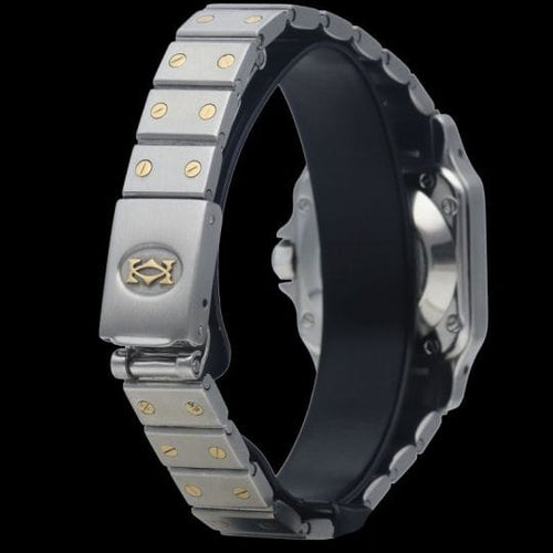 Cartier Santos - Montre dame en or jaune 18 ct et acier 58 Facettes MT47905