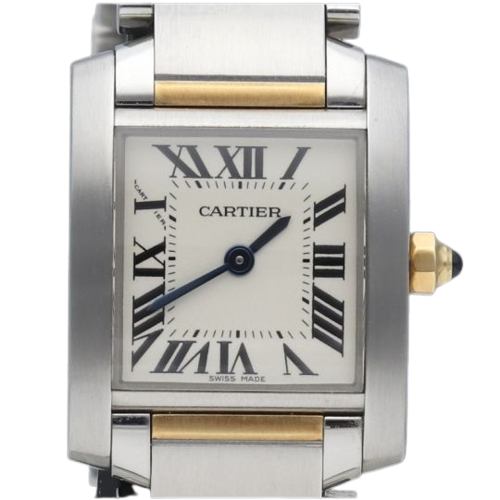 Cartier Tank Française - Montre PM en or jaune et acier 58 Facettes MT47910