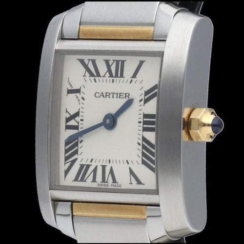 Cartier Tank Française - Montre PM en or jaune et acier 58 Facettes MT47910