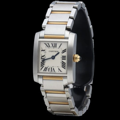 Cartier Tank Française - Montre PM en or jaune et acier 58 Facettes MT47910