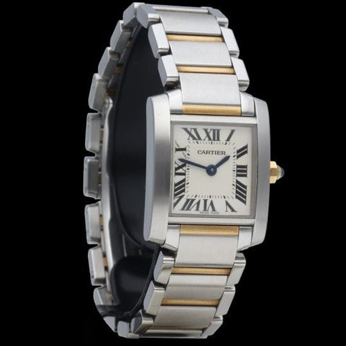 Cartier Tank Française - Montre PM en or jaune et acier 58 Facettes MT47910