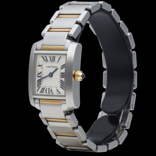 Cartier Tank Française - Montre PM en or jaune et acier 58 Facettes MT47910