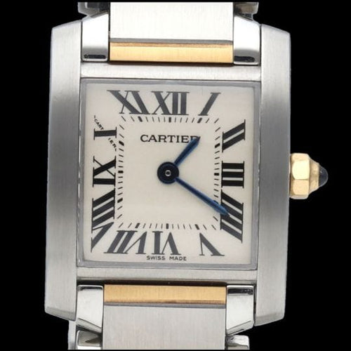 Cartier Tank Française - Montre PM en or jaune et acier 58 Facettes MT47950
