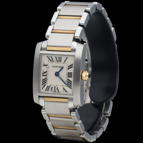 Cartier Tank Française - Montre PM en or jaune et acier 58 Facettes MT47950
