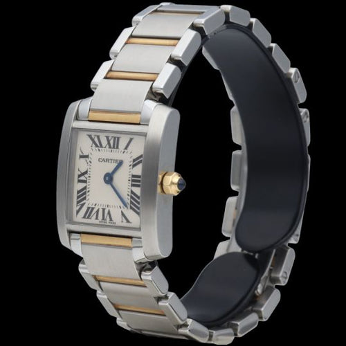 Cartier Tank Française - Montre PM en or jaune et acier 58 Facettes MT47950