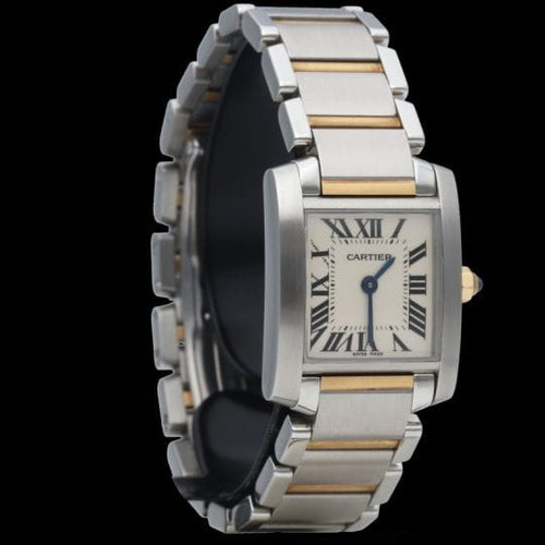 Cartier Tank Française - Montre PM en or jaune et acier 58 Facettes MT47950