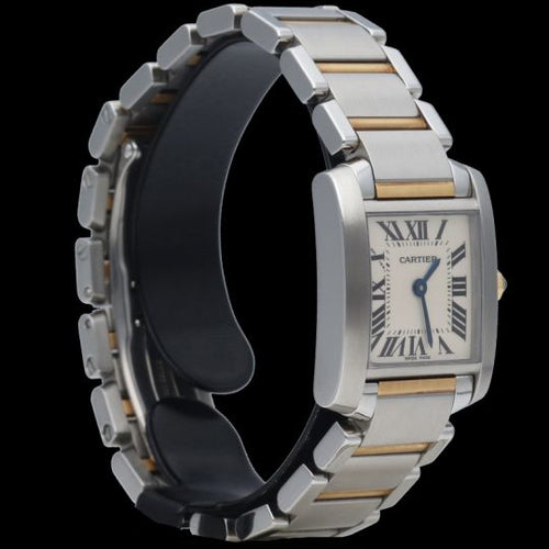Cartier Tank Française - Montre PM en or jaune et acier 58 Facettes MT47950
