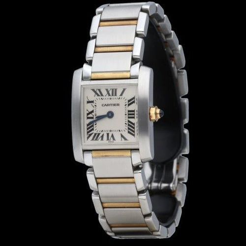 Cartier Tank Française - Montre PM en or jaune et acier 58 Facettes MT47957