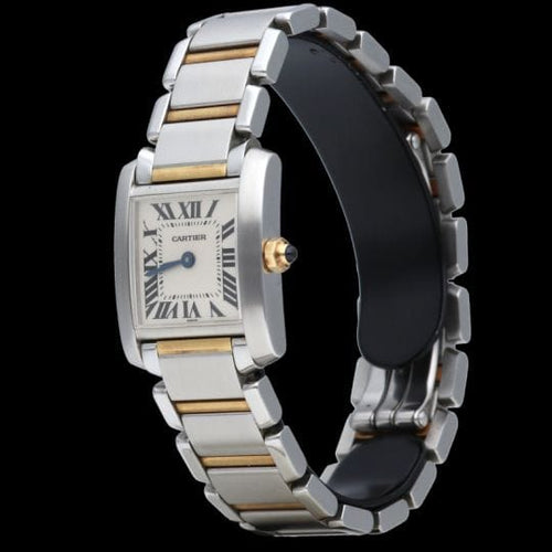 Cartier Tank Française - Montre PM en or jaune et acier 58 Facettes MT47957