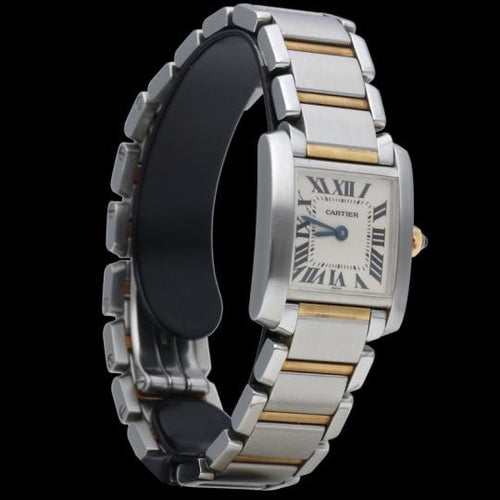 Cartier Tank Française - Montre PM en or jaune et acier 58 Facettes MT47957