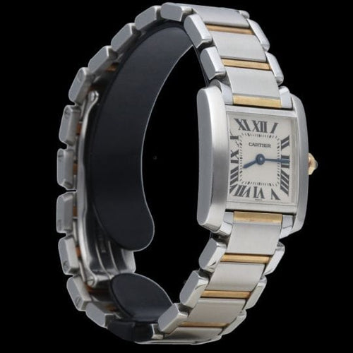 Cartier Tank Française - Montre PM en or jaune et acier 58 Facettes MT47957