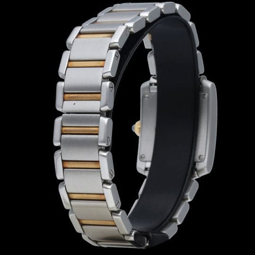 Cartier Tank Française - Montre PM en or jaune et acier 58 Facettes MT47957