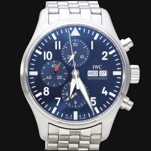 IWC Pilot Chronograph - Montre en acier 58 Facettes MT47917