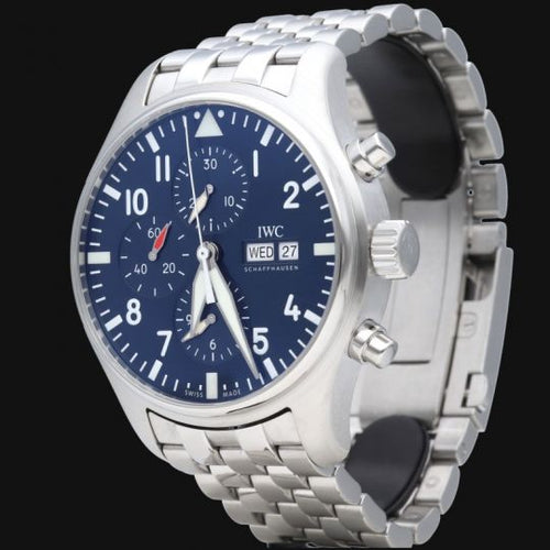 IWC Pilot Chronograph - Montre en acier 58 Facettes MT47917