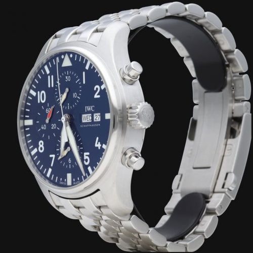 IWC Pilot Chronograph - Montre en acier 58 Facettes MT47917