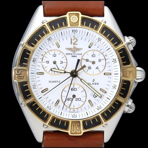 Breitling J Class Chronograph - Montre en or jaune et acier 58 Facettes MT47959