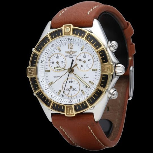 Breitling J Class Chronograph - Montre en or jaune et acier 58 Facettes MT47959