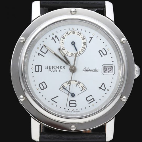 Hermès Clipper - Montre automatique en acier 58 Facettes MT47928