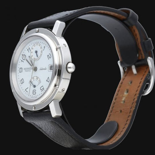 Hermès Clipper - Montre automatique en acier 58 Facettes MT47928